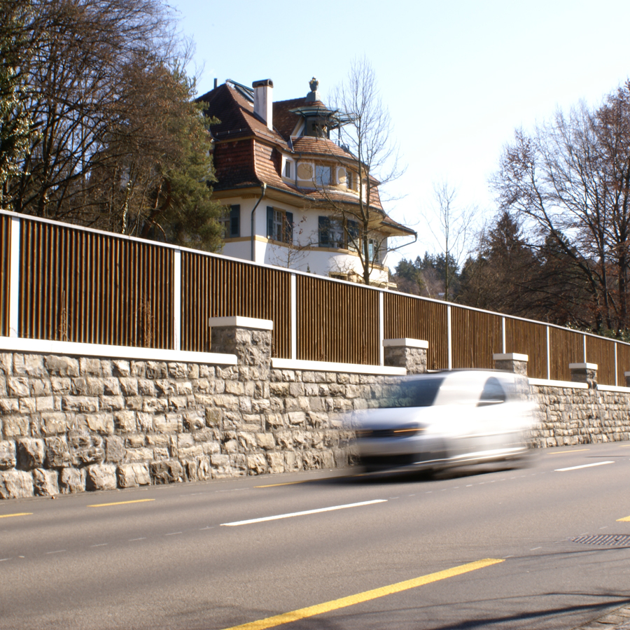 Lärmschutz an der Hofstettenstrasse in Thun - Balz Holz AG in Langnau im Emmental